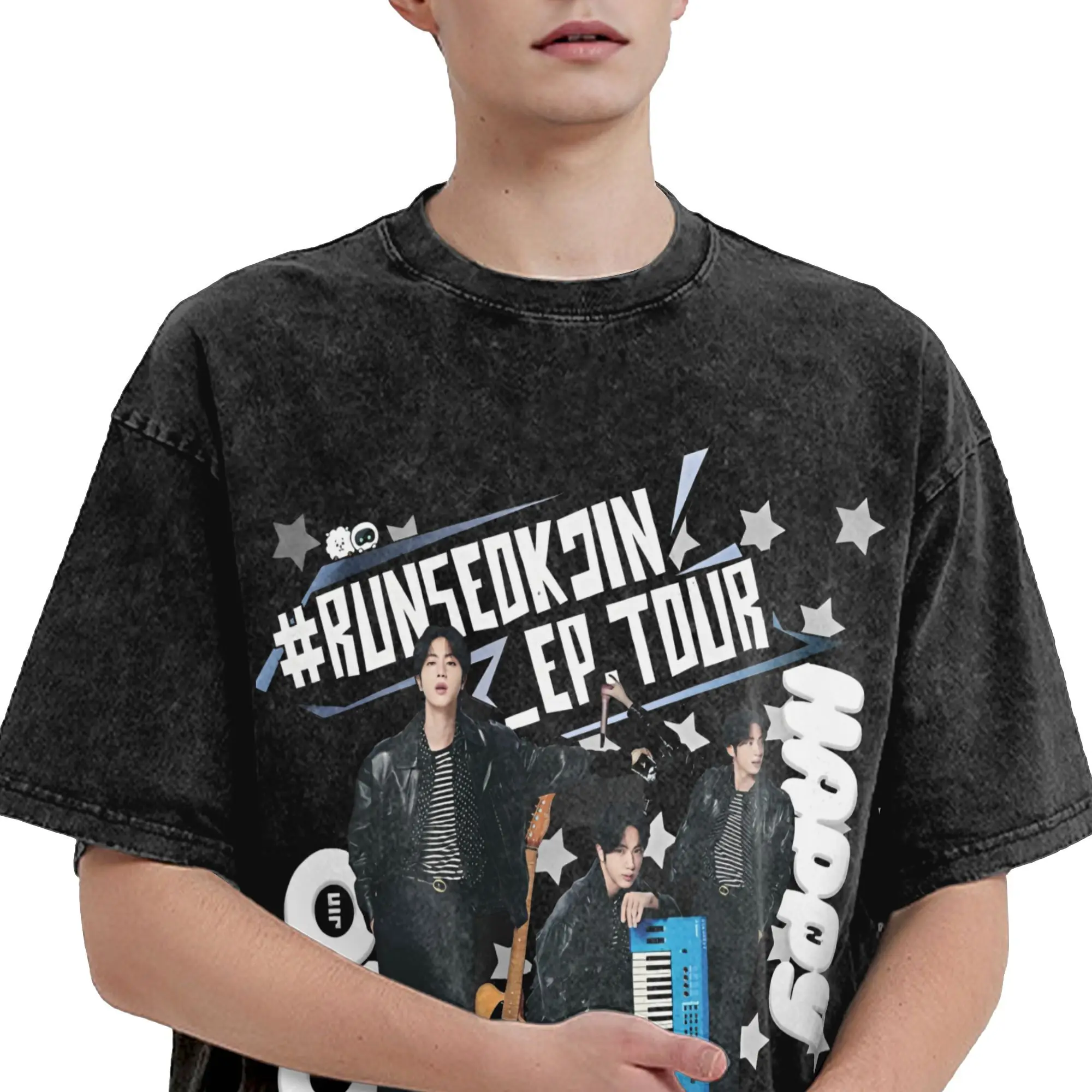 アイドル RUN SEOKJIN T-Shirt (Dark Grey) M il_fullxfull.6808896392_sjfu.jpg