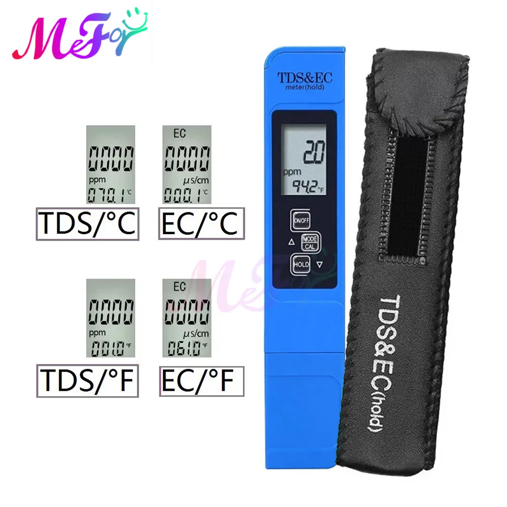 

3 In1 Water Quality Detection Pen+Battey Household Drinking Water EC TDS Test Meter Temperature Tester Thermometer Swimming Pool