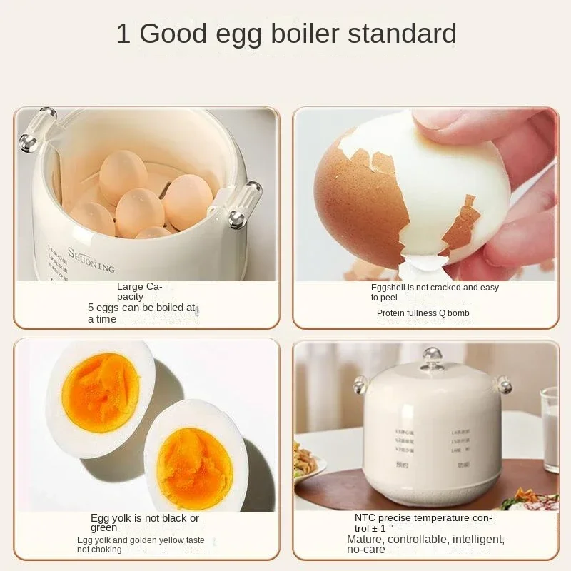 Egg Poacher Egg Steamer Household Multi-function Breakfast Machine Reservation Runny Heat Preservation