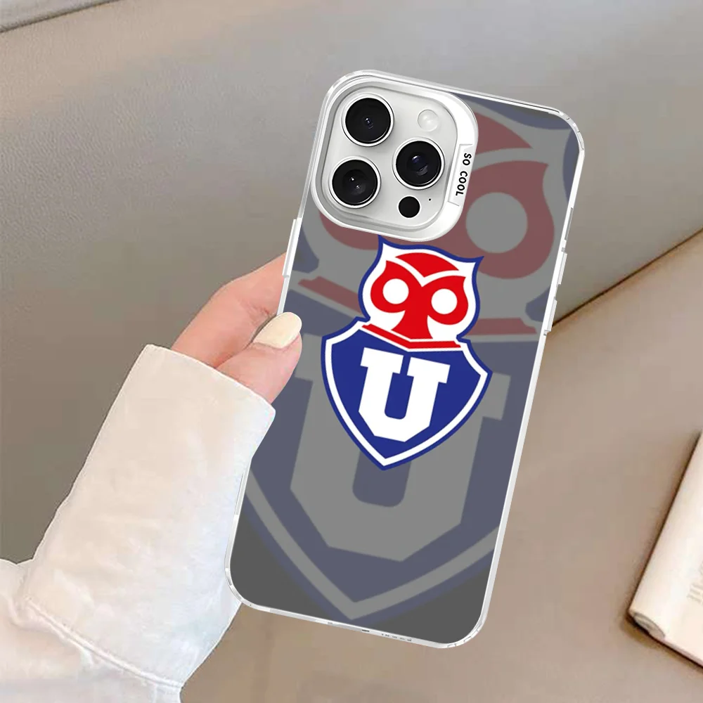 Chile U-University Logo Handyhülle für IPhone 16 15 14 13 12 11 Pro Max X XR XSMAX 8 7 Plus Matte stoßfeste Rückseite – Detail 13