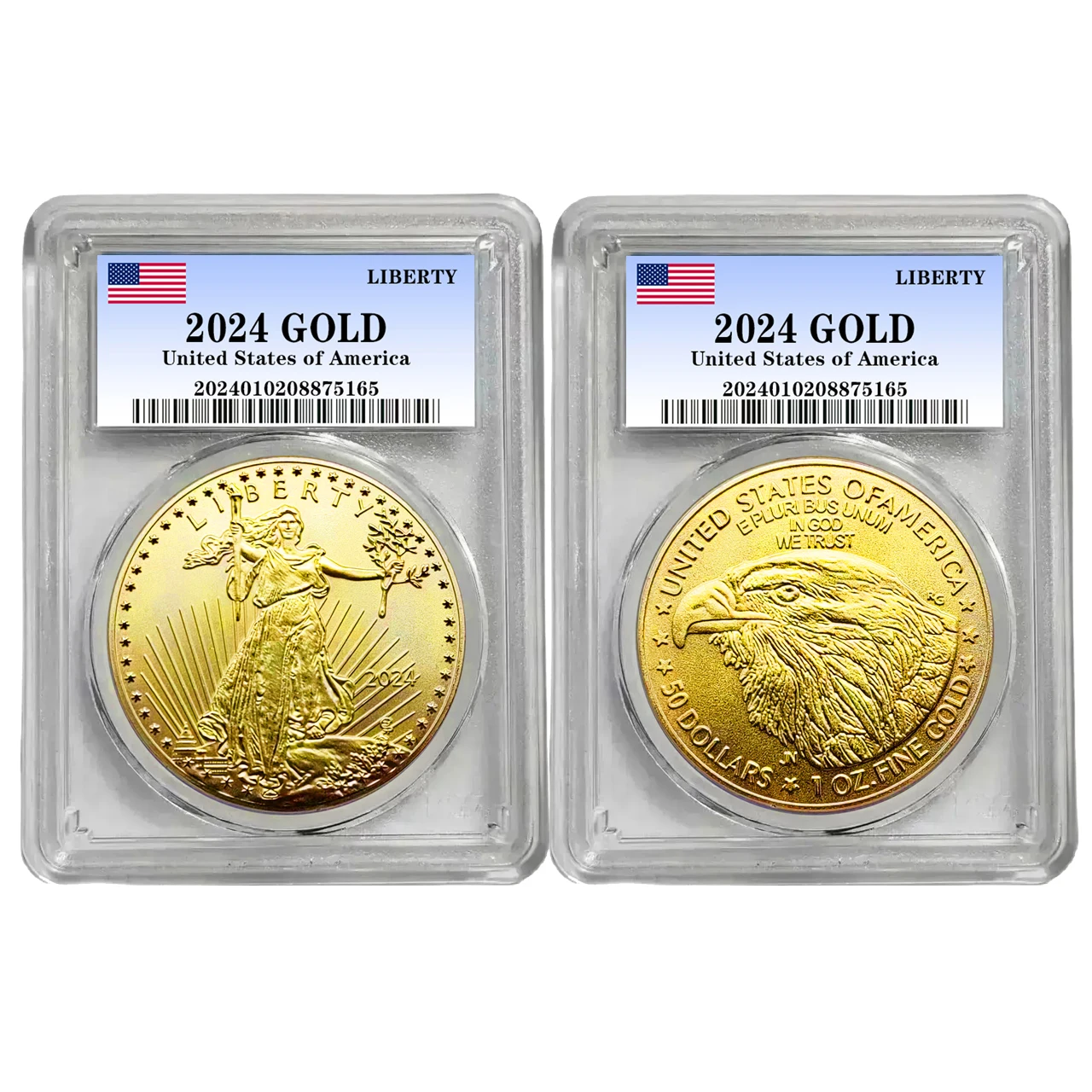 

NEW 2024 USA Liberty Eagle Morgan Dollar Coin American Gold Coin Collectibles Art Creative Home Decor Coins