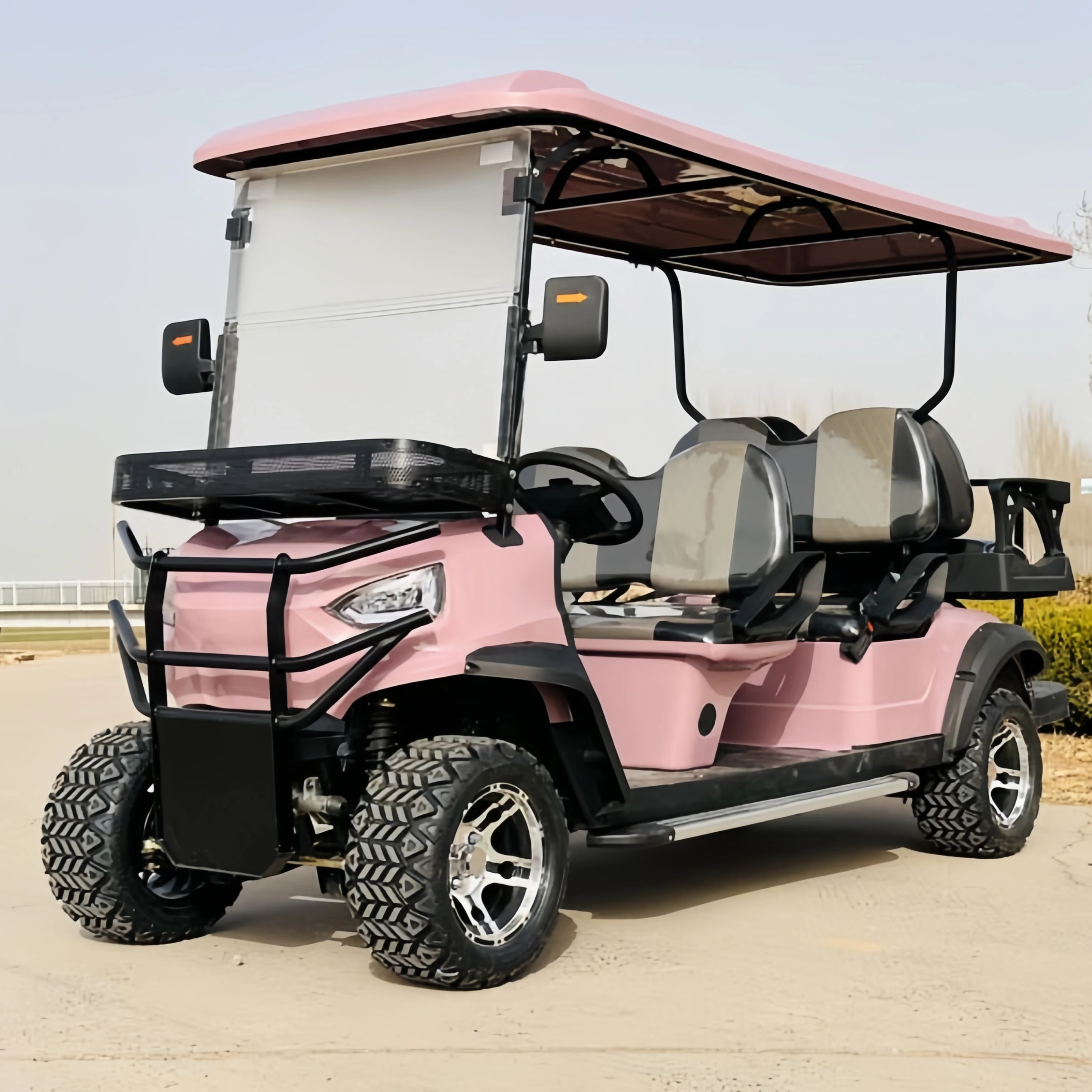 Popular 4-Seater Ambulance Golf Cart with New Design Electric Lithium Battery Fuel-Efficient Golf Cart Electric sightseeing car