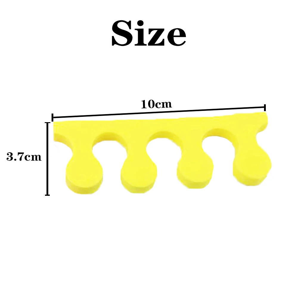 200 Pcs Nail Art Toe Separators Fingers Sponge Soft Foots Care Tool for Pedicure