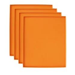 Premium Non - Stick Silicone Baking Mat with Raised Edges - Reusable and Versatile Kitchen Essential (6Pcs)