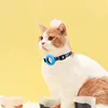 New Airtag Pet Collar Adjustable Nylon Puppy Cat Collar With Bell Anti-lost Pet Necklace With Apple Airtag Holder Pet Supplies 3