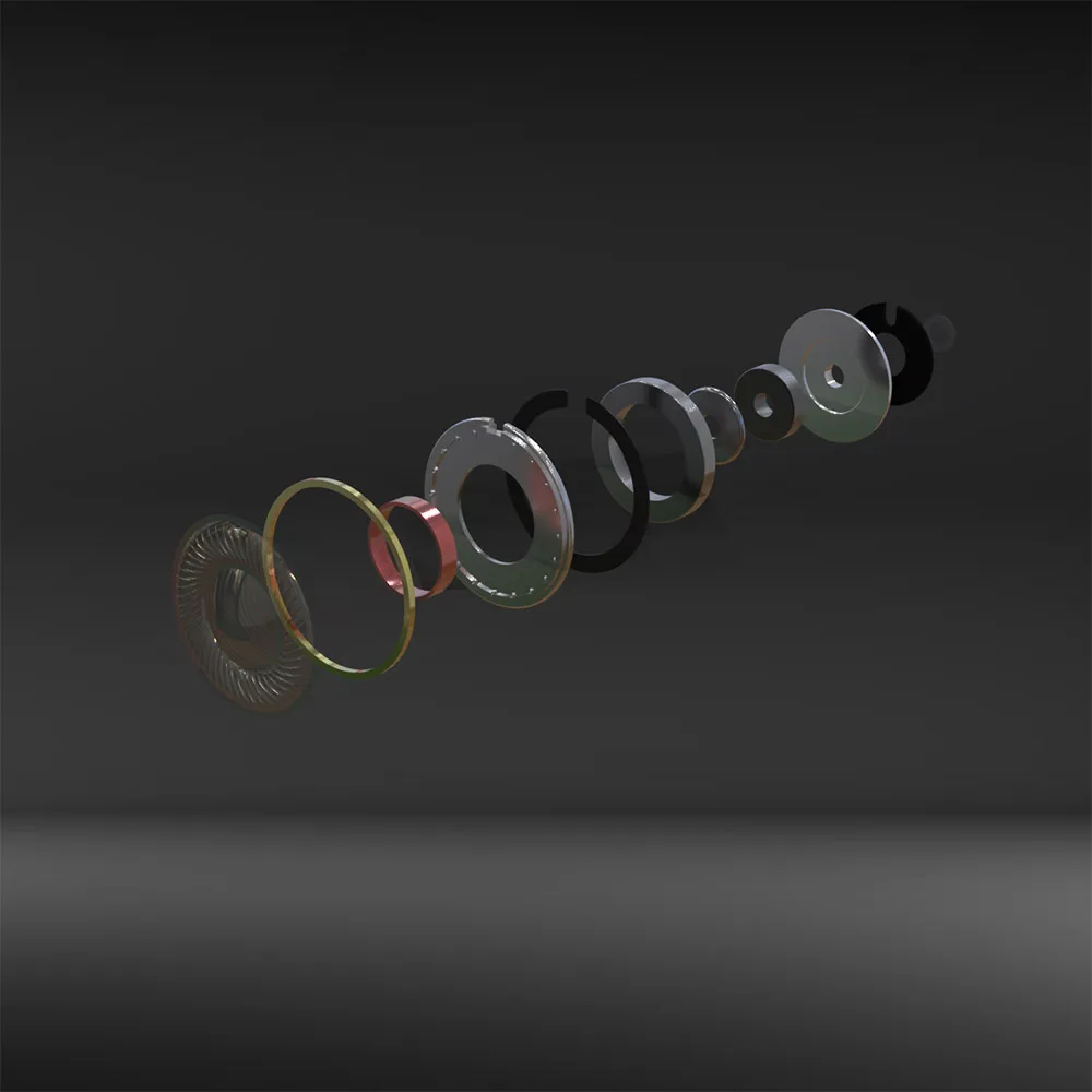 15.4mm 30 ohm Topological Diaphragm Helmholtz Dual-chamber Airflow Balance Technology In-ear Flat Headphone Dynamic Driver Unit