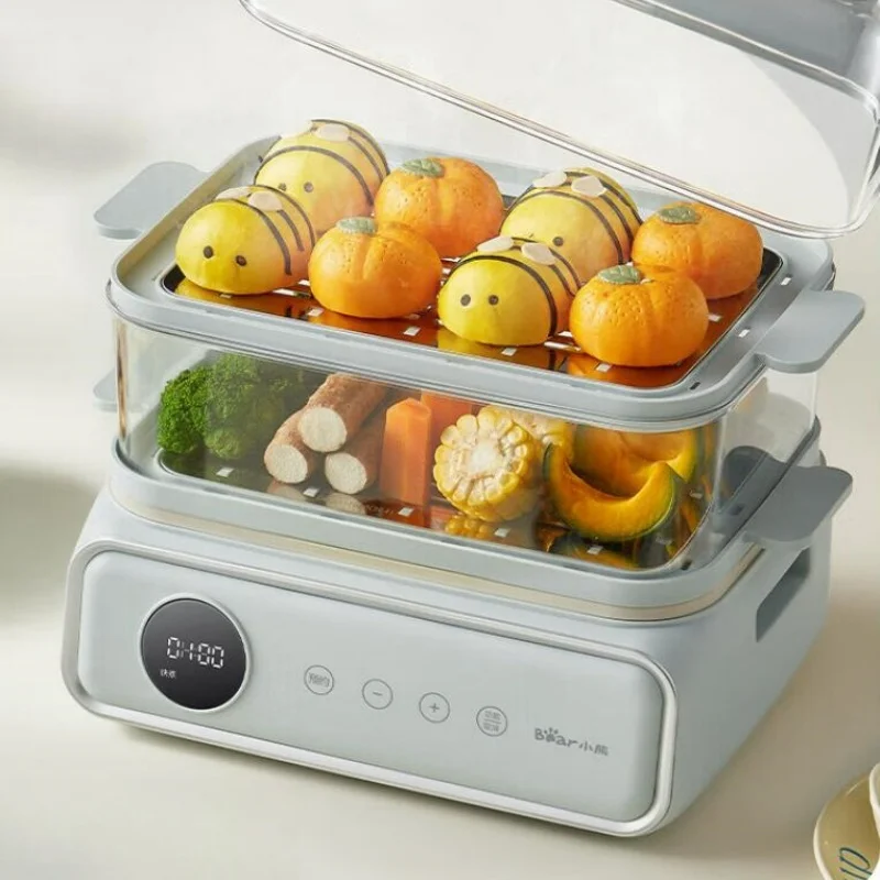 Bear 220V Electric Steamer 21.5L Four-layer Multi-purpose Cooker with Upper Steaming and Lower Cooking Electric Cooker 6