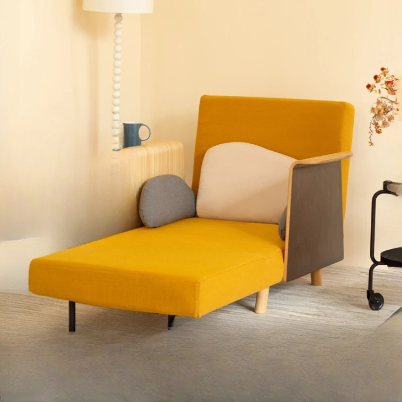 

Pebble sofa bed, single living room, small unit, multifunctional, dual-purpose, foldable mesh red