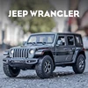1:22 Jeeps Wrangler Rubicon Alloy Diecasts & Toy Vehicles Metal Toy Car Model Sound and light Pull back Collection Kids Toy Gift 1