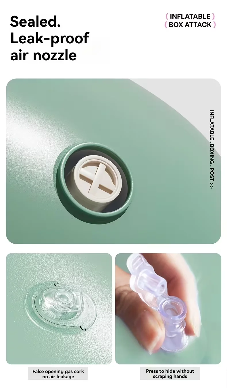 1,5m Aufblasbarer Boxsack aus PVC, Boxtraining-Sandsack mit Einstellbarem Gewicht, Freistehender Punching-Bag für Karate-Übungen – Detail 10