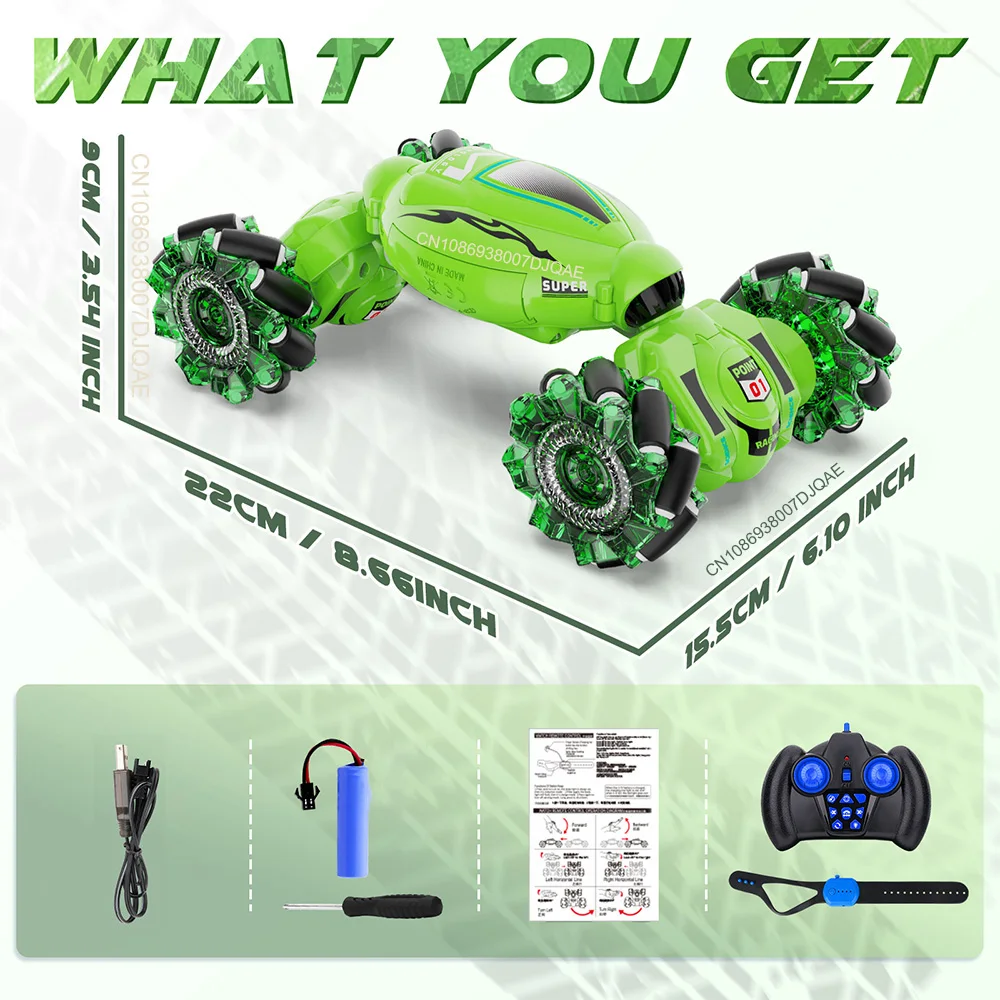 RC Stunt Car 2.4G Multifunctional Lights Remote Control Car Hand Gesture Vehicle Radio Controlled Machine Toys for Kid Gift 5