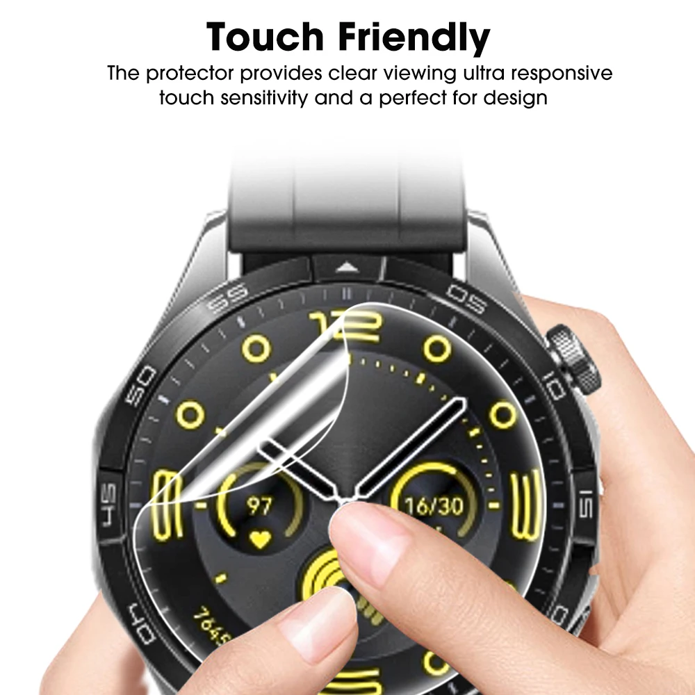 Soft TPU Hydrogel Screen Protector Film for Smartwatches - Clear, Durable Accessories