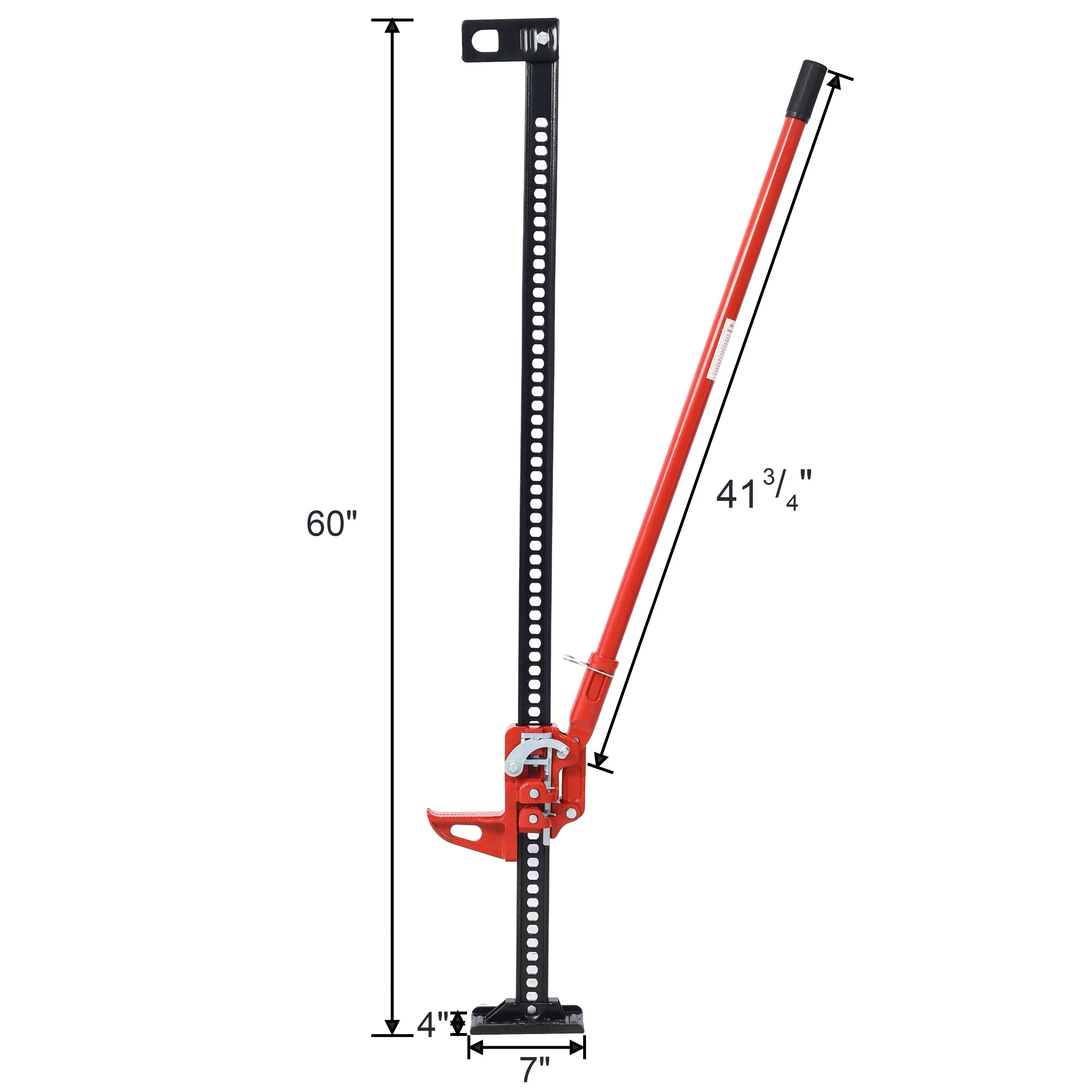 

High Lift Farm Jack, 60" Utility Farm Jack, 7000 Lbs Capacity Ratcheting Off Road Utility Jack, Heavy-Duty Farm Jack For Tractor