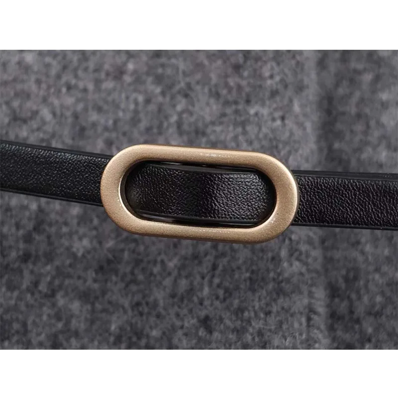 Women's Belted Jacket V-neck Long-Sleeved Loose Hem Cardigan Coat Autumn Winter Woolen Warm New Casual Chic Outerwear