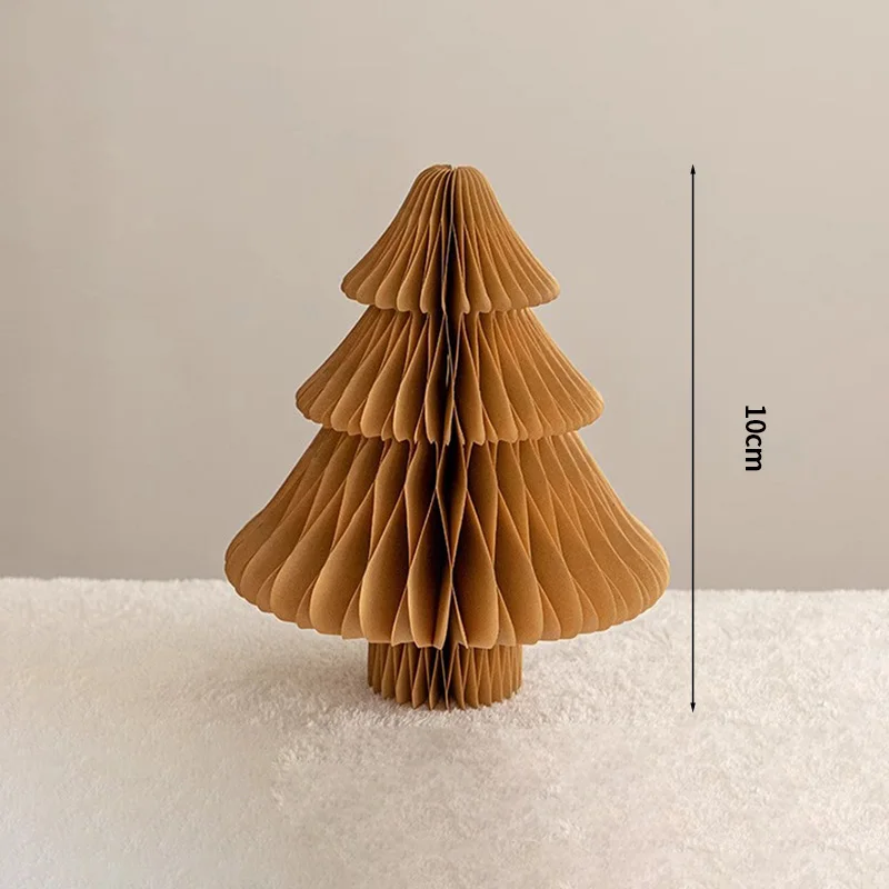 Festive Paper Honeycomb Ball Christmas Tree 3D Ornament for Home and Wedding Decor
