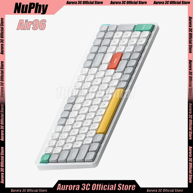 Низкопрофильная механическая клавиатура Nuphy Air 96, трехрежимная Беспроводная Bluetooth клавиатура, 96 клавиш, Laotop PC Ipad, Офисная игровая клавиатура
