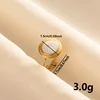 88287-a92d00.jpg Bagues ouvertes bohème en émail blanc, couleur or, luxe, irrégulier, en acier inoxydable, réglable, bijoux de charme pour femmes, cadeaux