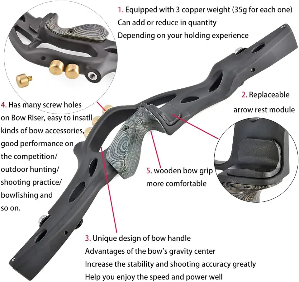 Arc Recourbé ILF 62 Pouces - TOPARCHERY - Pour Compétition Et Cible