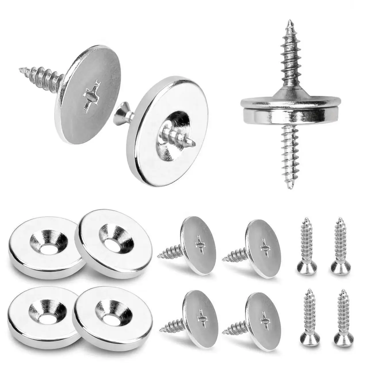 Enhanced Magnetic Cabinet and Wardrobe Door Catch Latches
