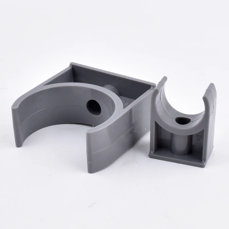 20 Clip Per Tubi Acqua In PVC A U - Diametro Interno 50 Mm - Morsetti Fissaggio Robusti Per Tubi Flessibili E Rigidi