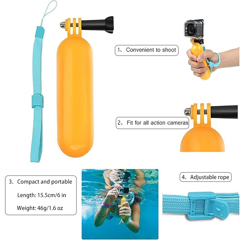 Waterproof Housing Protective Cover Underwater 45M Dive Shell Dive Case for Insta360 Ace Pro 2 / Pro Sports Camera Accessories