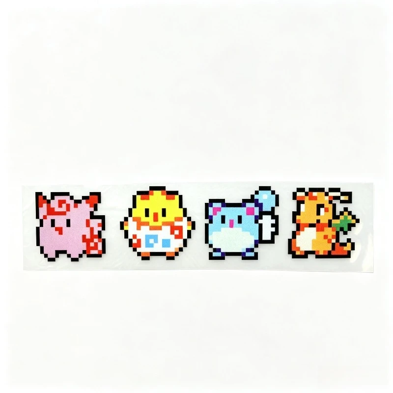 Retro Pixel Squirtle Waterproof Stickers for Collectibles and More