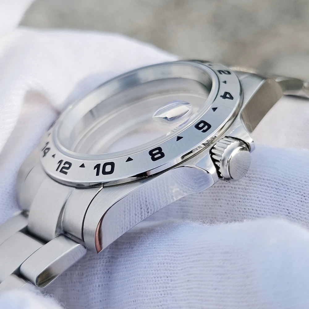 EXP 39mm 24 Hour GMT Bezel Watch Case for NH34 NH35 NH36 Sapphire