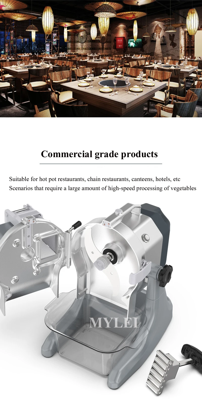 Description Picture 4 of itemMultifunction Vegetable Chopping Machine Automatic Vegetable Cutter Dicing Machine Electric Celery Cutting Machine