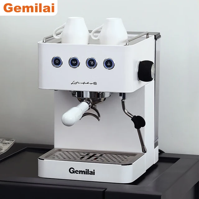 Máquina de café Espresso con bomba semiautomática para el hogar, cafetera  italiana tipo capuchino con burbujas de leche, 15bar, CRM3605 - AliExpress