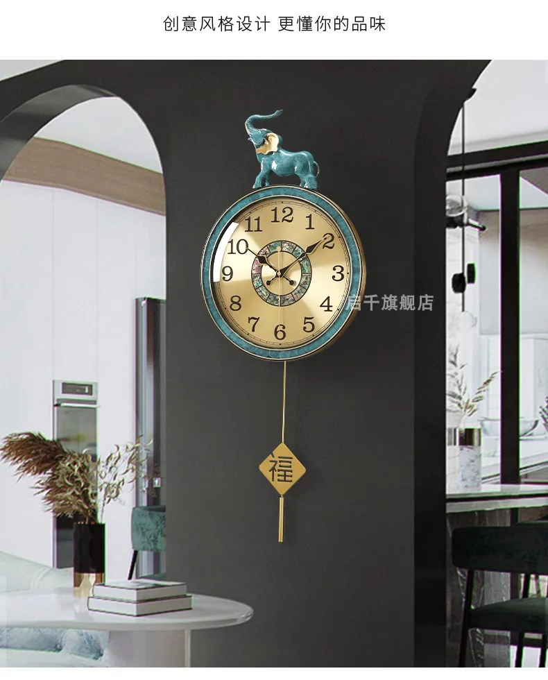 Description Picture 6 of itemRound Kitchen Wall Clock Plane Nordic Modern Living Room Wall Clock Chic Hanging Duvar Saati Home Decoration Accessories