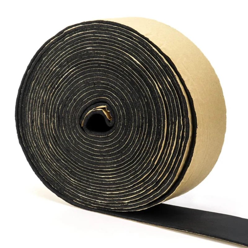 Rubber Self Adhesive Sponge Seal Strip EVA Black Foam Strong Single-sided Adhesive Soundproof Anti-collision Seal Gasket 1m-10m rubber seal strip