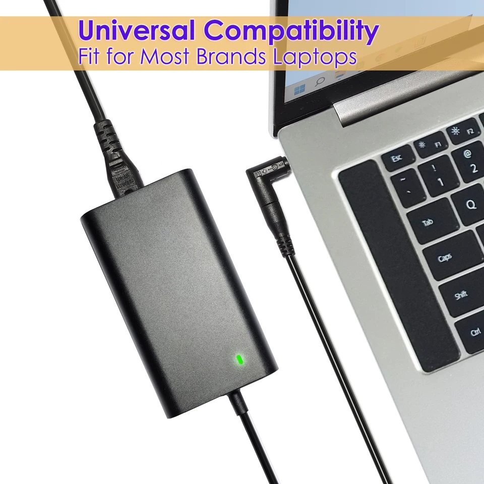 Chargeur Universel Pour PC Portable Sunydeal - Compatible HP, ASUS, Lenovo, Etc.