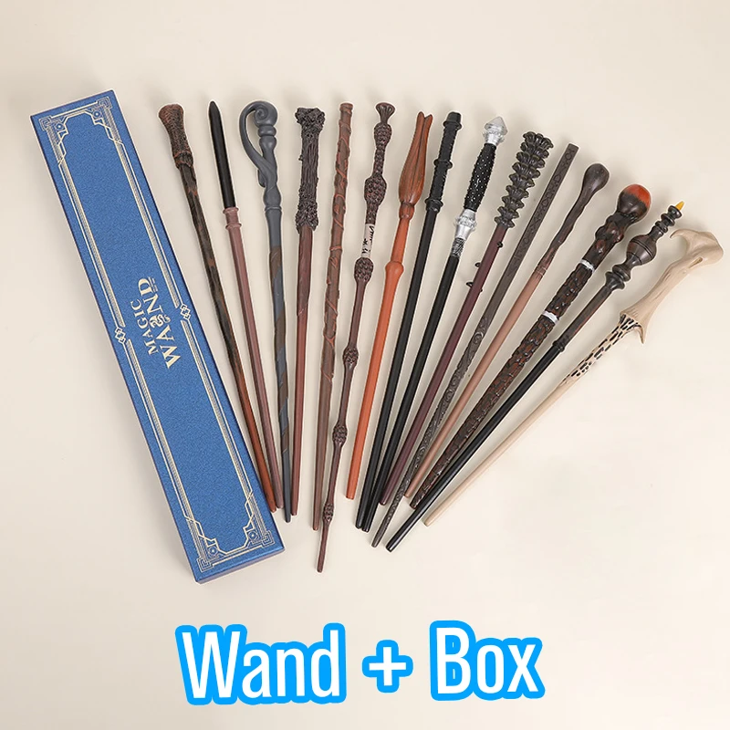 

Metal Core Wand Harris Pottered Cosplay Hermione Granger Premium Gift Box Packaging Model Children's Toys Birthday Gift