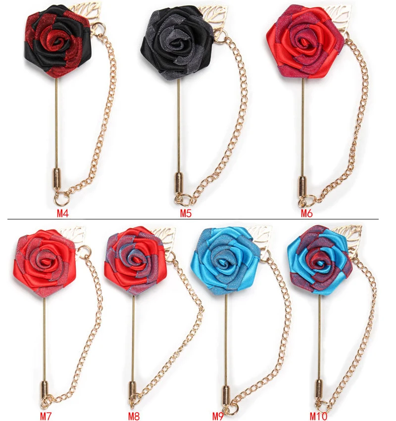 

20 pcs/lot , Men's Flower Lapel Pin, Wedding Boutonniere, Suit Accessories