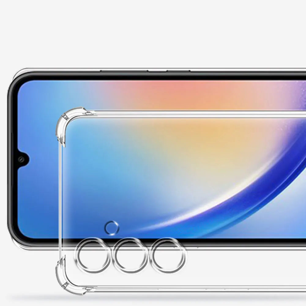 Clear Silicone Protective Case for Samsung Galaxy A55 5G