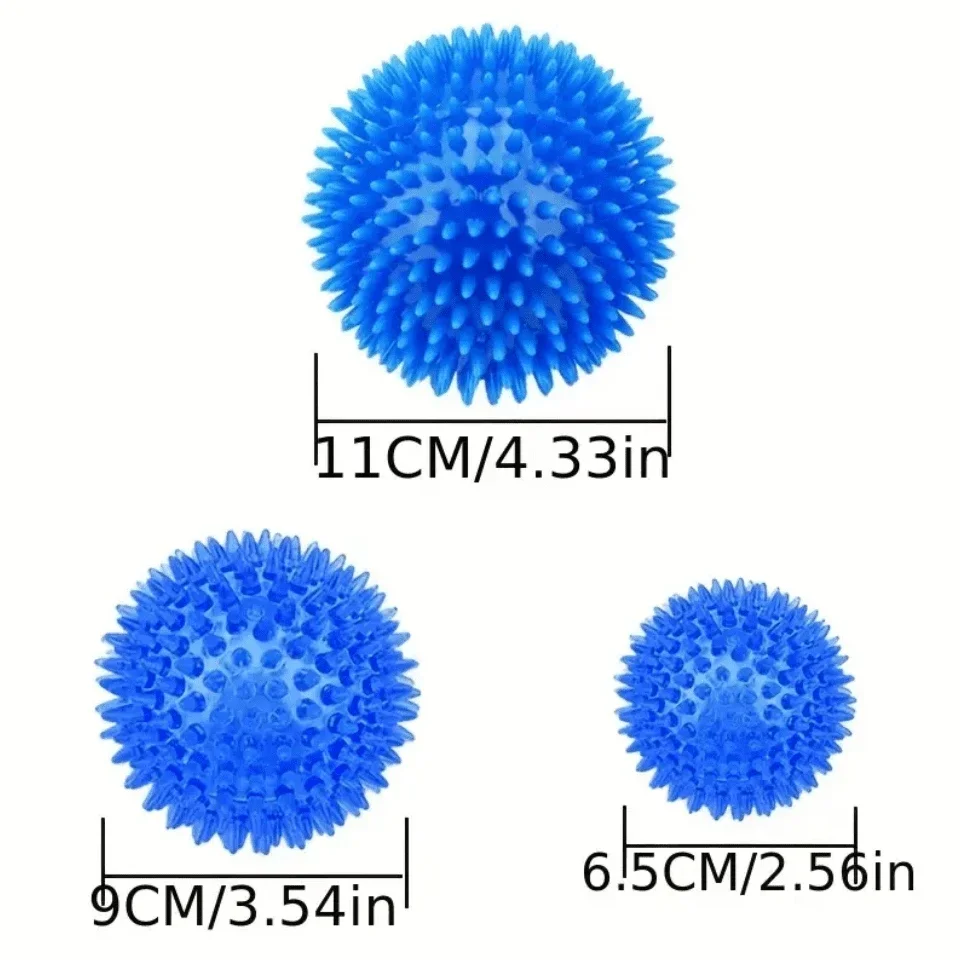 1pc Squeaking Dog Chew Ball, Rubber Teeth Cleaning Toy For Interactive Playtime 2