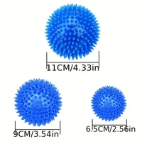 1pc Squeaking Dog Chew Ball, Rubber Teeth Cleaning Toy For Interactive Playtime 2