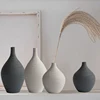 Simple Ceramic Vase Decoration for Home Nordic Luxury Narrow Mouth Flower Pot Living Room Interior Office Desktop Decor Gift 3