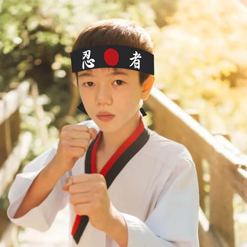 Mehrzweck-Hachimaki-Stirnband, atmungsaktiv, hygroskopisch, japanisches Stirnband, Kostümzubehör, Karate-Bandana-Kopfbedeckung – Detail 3