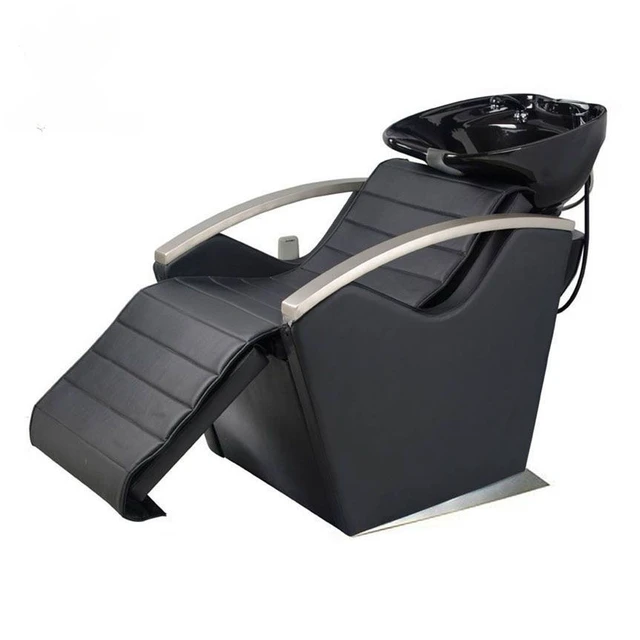 Modern Hair Salon Shampoo Bowl Massage Shampoo Chair Salon Furniture Backwash Units Hair Washing Chair with Basin