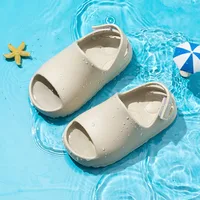 Shevalues Children Summer Sandals Lovely Boys Girls Thick Sole Coconut Shoes Kids Outdoor Beach Slides Soft House Baby Slippers 2