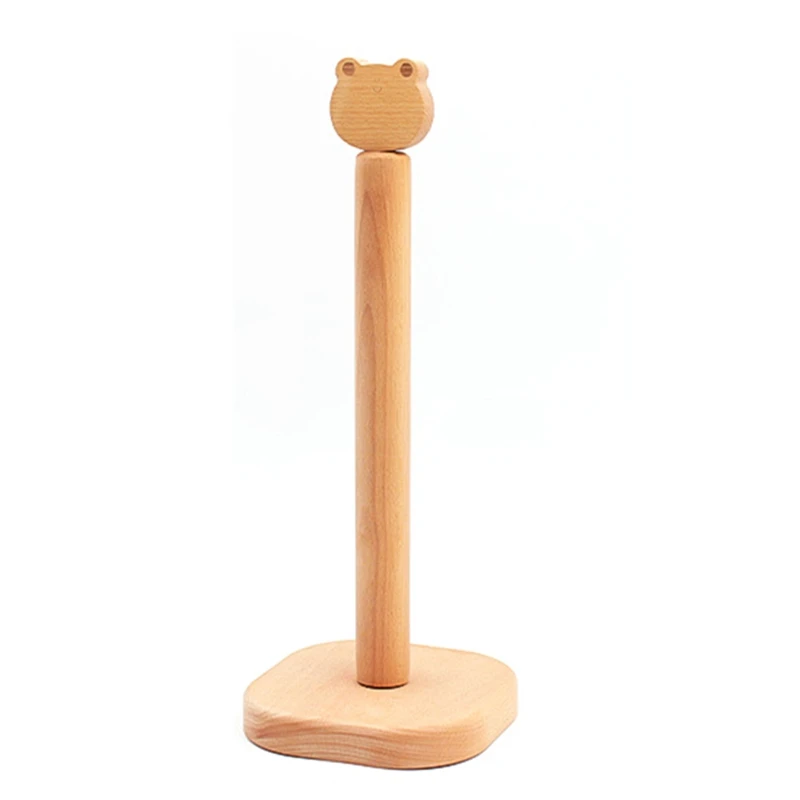 

Деревянный держатель для салфеток в японском стиле, кухонная стойка для хранения туалетной бумаги, Буковый кухонный инструмент с головой мультяшного животного