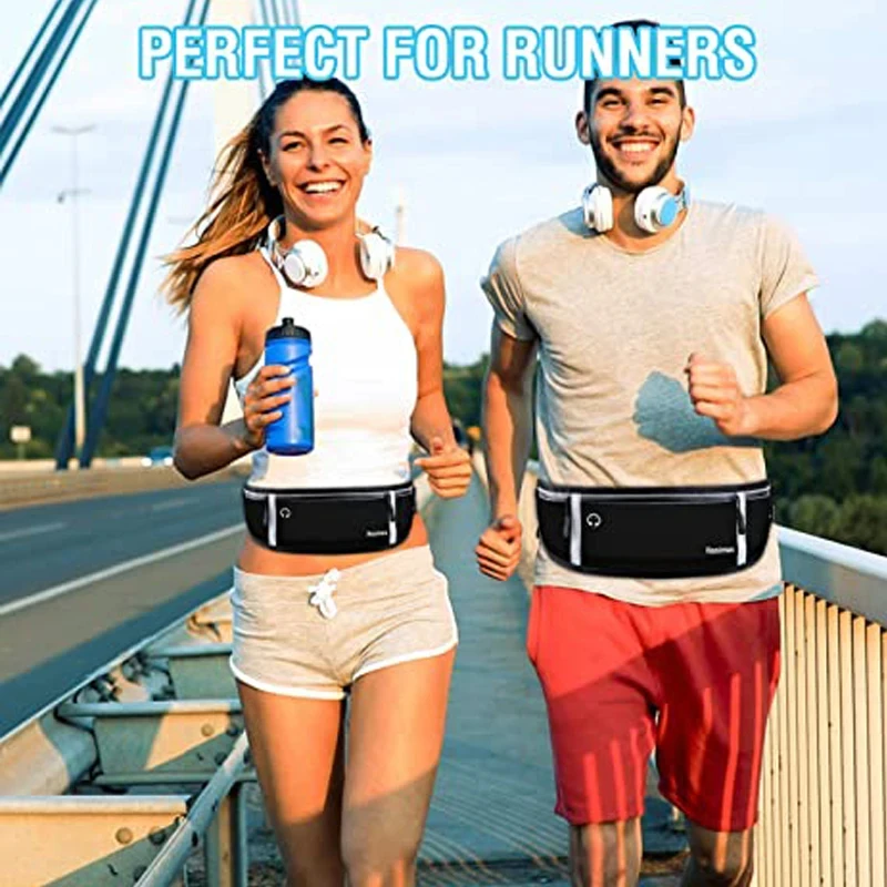 남성 여성 러닝 허리 가방 스포츠 벨트 파우치 휴대 전화 케이스 피트니스 체육관 스포츠 가방 바나나 가방 화니 방수 경량