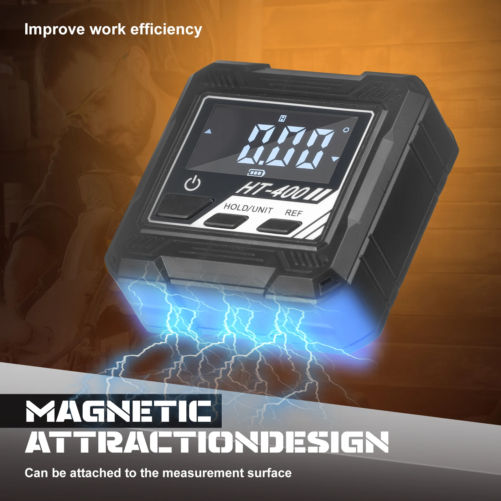 Digital Angle Finder Electronic Angle Ruler Backlight Protractor Inclinometer Digital Protractor Measuring Gauge for Woodworking