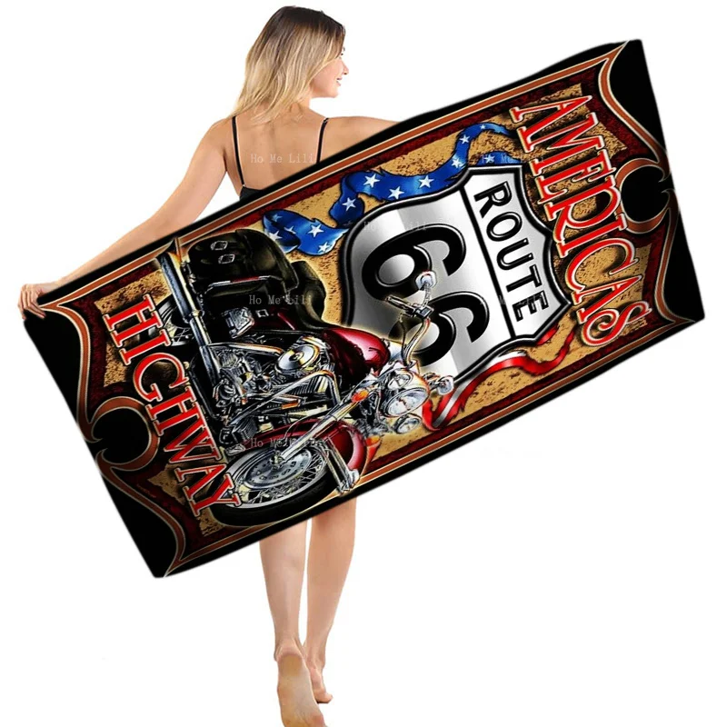 

Route 66-одна из самых известных марок США, быстросохнущее полотенце, подходящее для йоги