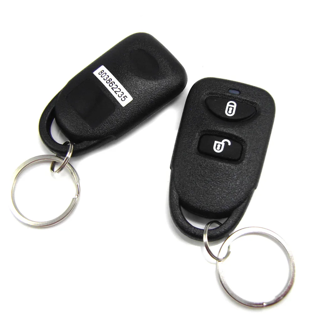 Sistema de entrada sin llave para coche con caja de Control, indicador LED y 2 mandos a distancia, Kit de cerradura de p