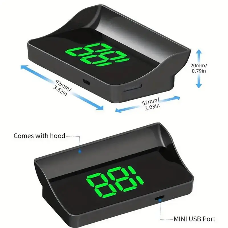 ڵ  HD ÷ GPS ӵ ӵ KMH/MPH  HUD  , ڵ  ׼