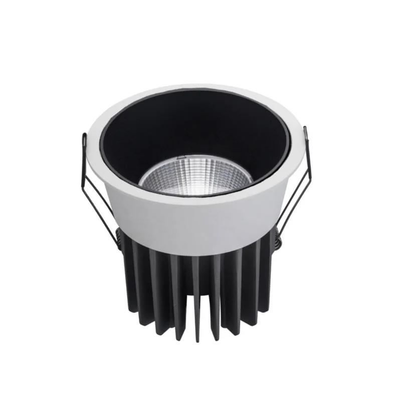Lámpara empotrada de techo con luz LED regulable, foco de aluminio COB, 5 W, 7 W, 10 W, 12 W, 15 W, 18 W, 20 W, 24 W, CA 110 V, 220 V, para el hogar, la oficina y la tienda