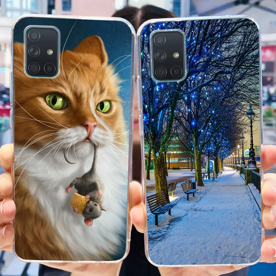 Luxury Painted Clear Silicone Phone Case - Soft Protective Cover