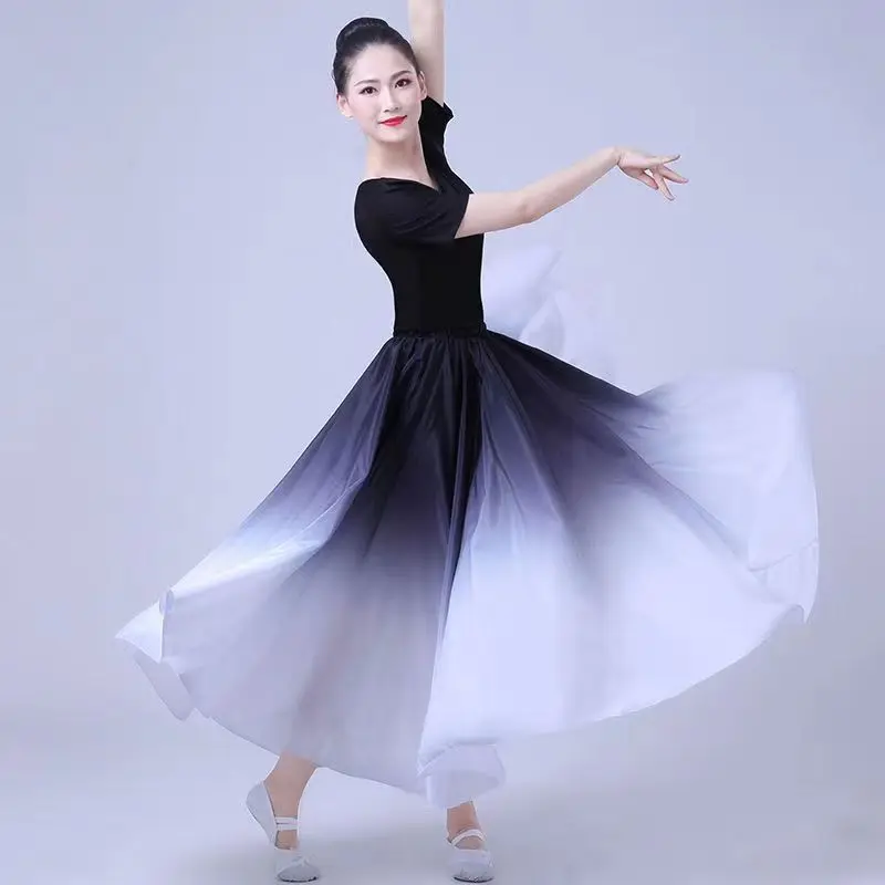 Spain Flamenco Dance Performer Dresses Women Stage Performance Dancing Skirts 360/540/720 Degree Costumes Female Vestido